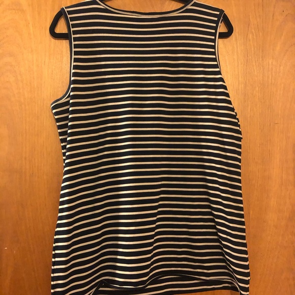 Christopher and Banks XL stripe layer front tank - Picture 3 of 3